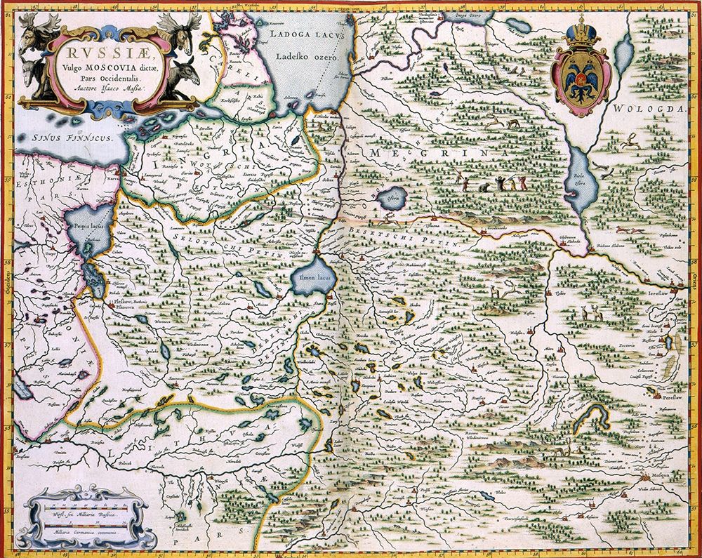 Western Russia Moscovia - Blaeu 1665 art print by Blaeu for $57.95 CAD