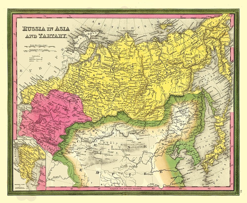 Asia Tartary Russia - Mitchell 1846 art print by Mitchell for $57.95 CAD