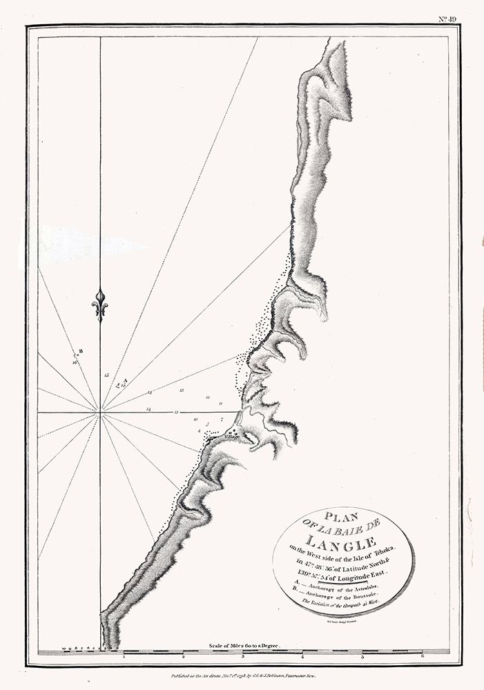 Asia Bay of Langle Russia - Robinson 1798 art print by Robinson for $57.95 CAD