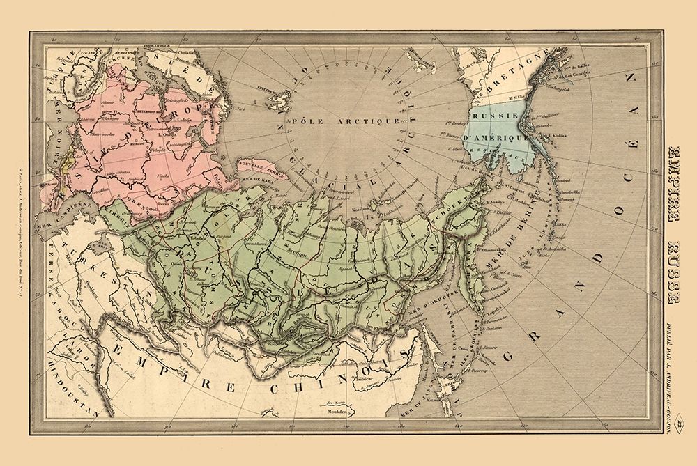 Russian Empire Asia Russia art print by Unknown for $57.95 CAD