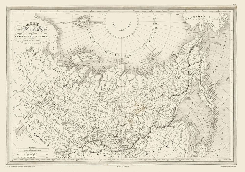 Siberia North Asia Russia - Monin art print by Monin for $57.95 CAD