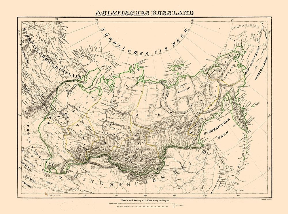 Asia Russia - Sohr 1875 art print by Sohr for $57.95 CAD