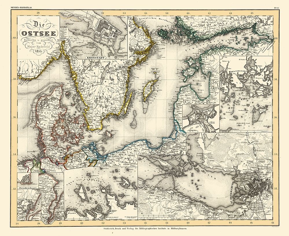 Baltic Sea Russia - Radefeld 1855 art print by Radefeld for $57.95 CAD