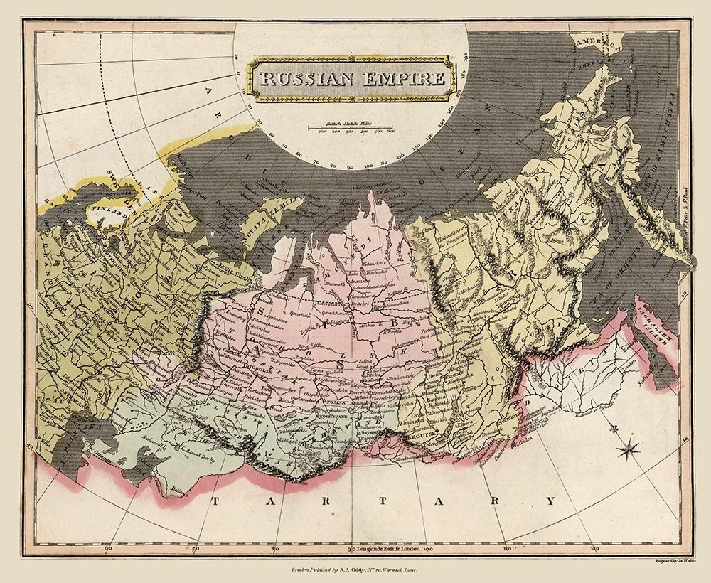 Russian Empire Russia - Oddy 1811 art print by Oddy for $57.95 CAD