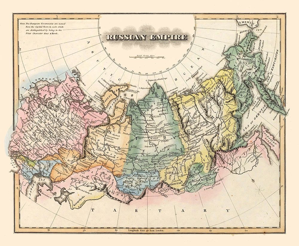 Russian Empire Russia - Lucas 1823 art print by Lucas for $57.95 CAD