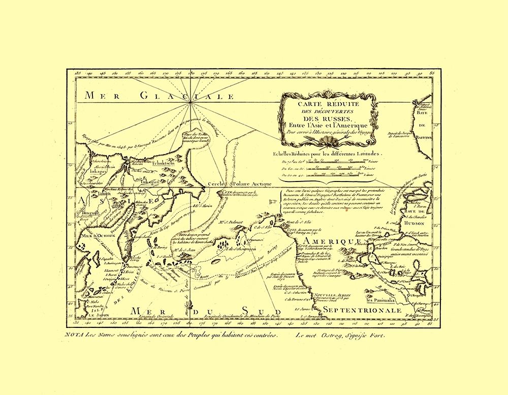 Russian Discoveries Asia America Russia art print by Unknown for $57.95 CAD