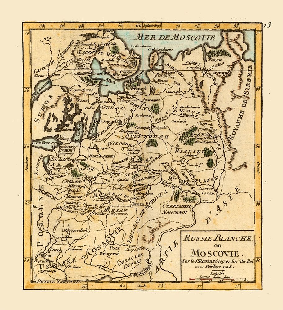 Moscow Grand Duchy Russia - Robert 1748 art print by Robert for $57.95 CAD