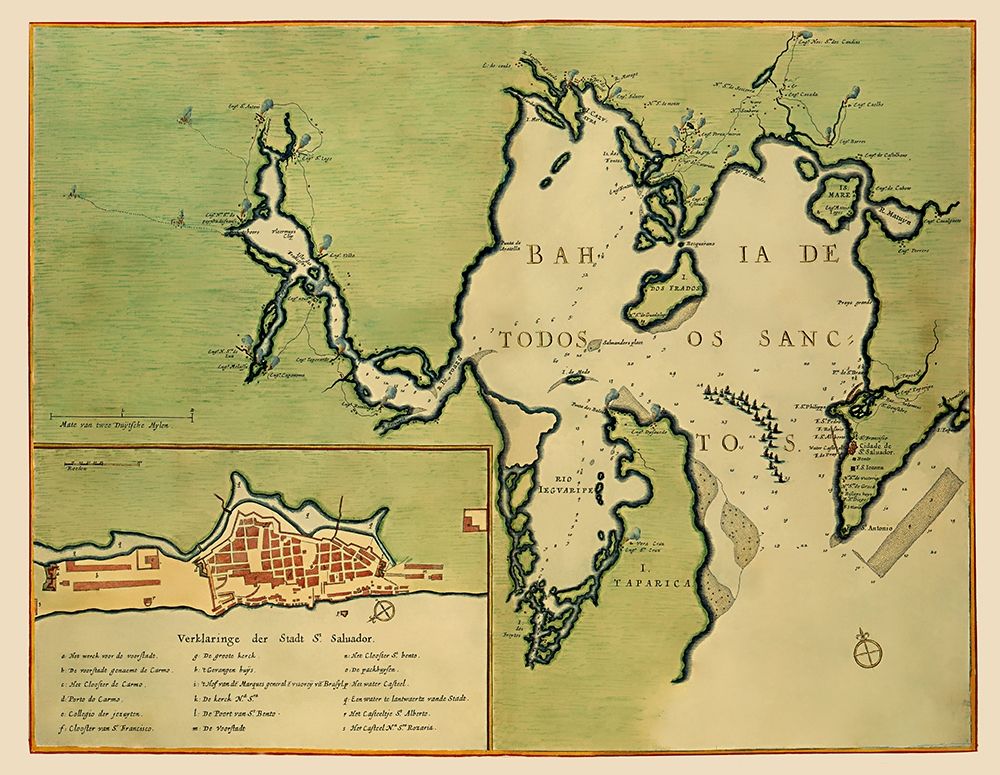 Central America San Salvador El Salvador - 1670 art print by Unknown for $57.95 CAD