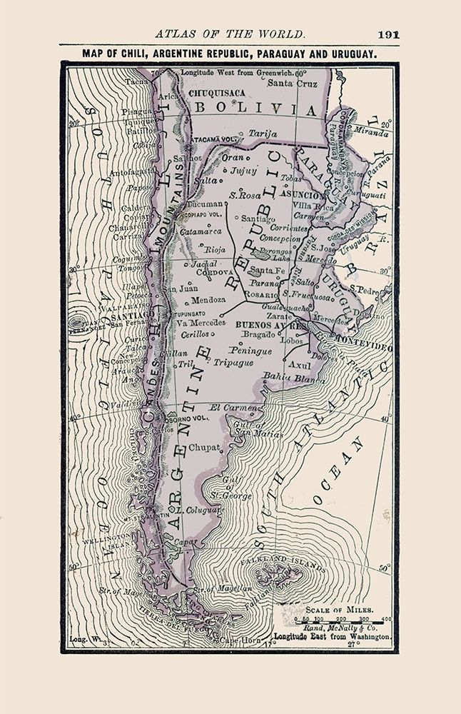 Northern South America - Alden 1886 art print by Alden for $57.95 CAD