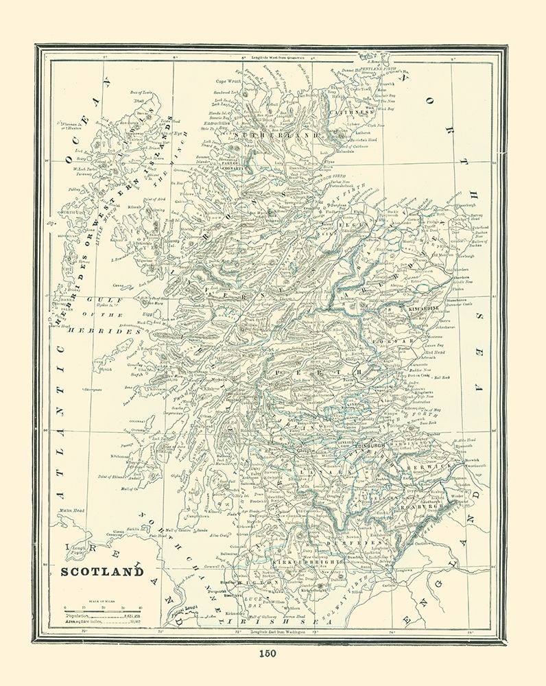 Great Britain Scotland - Rathbun 1893 art print by Rathbun for $57.95 CAD
