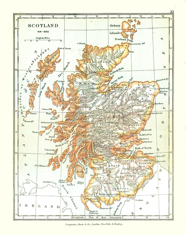 Scotland in 1641 - Gardiner 1902 art print by Gardiner for $57.95 CAD