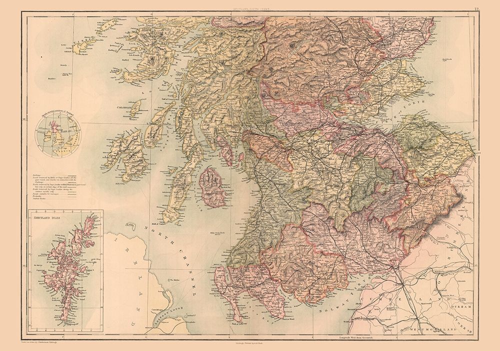 North Scotland - Black 1867 art print by Black for $57.95 CAD