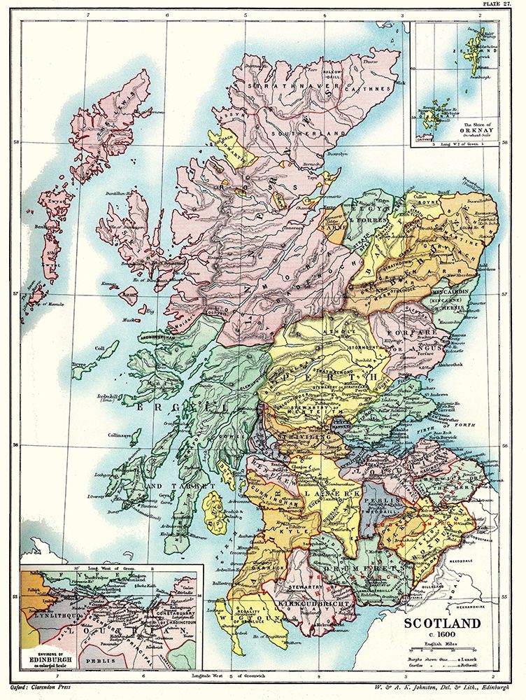 Scotland 1600 - Poole 1902 art print by Poole for $57.95 CAD