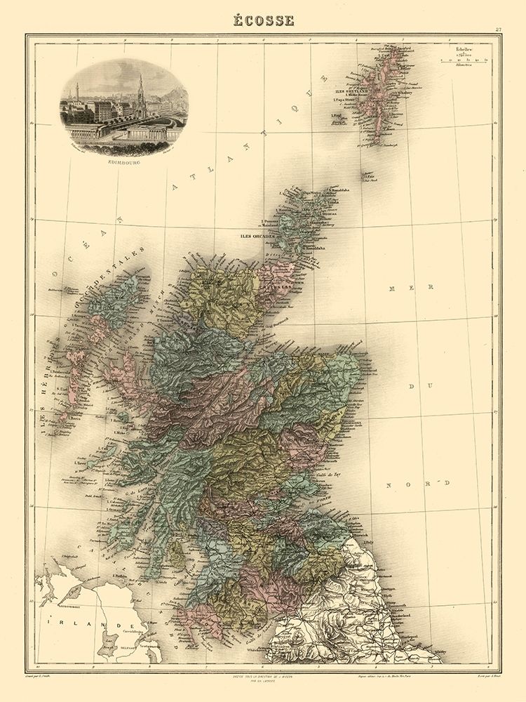 Scotland - Migeon 1892 art print by Migeon for $57.95 CAD
