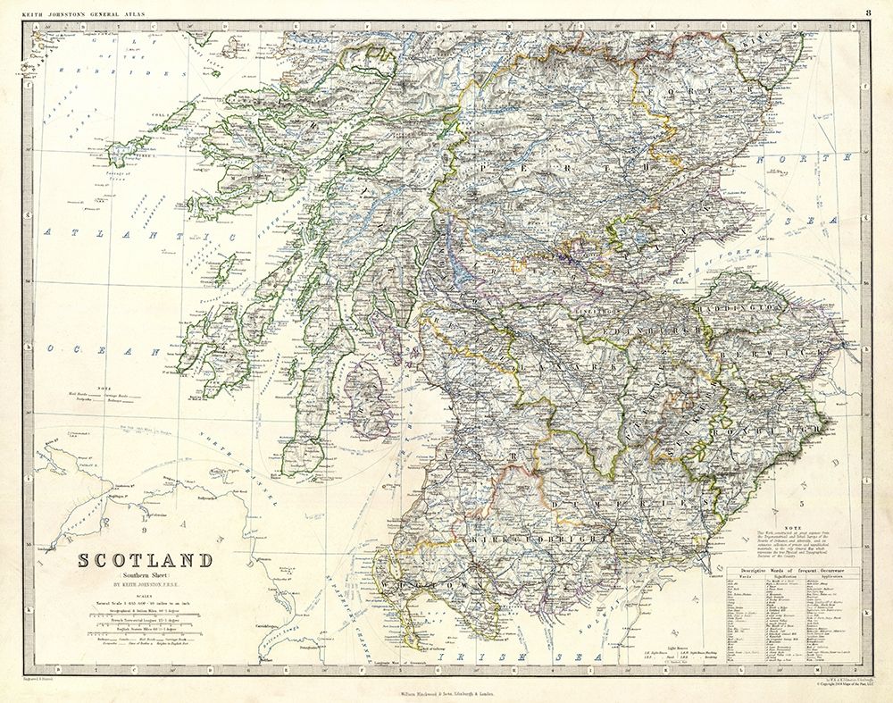 Scotland - Southern Sheet - Johnston art print by Johnston for $57.95 CAD