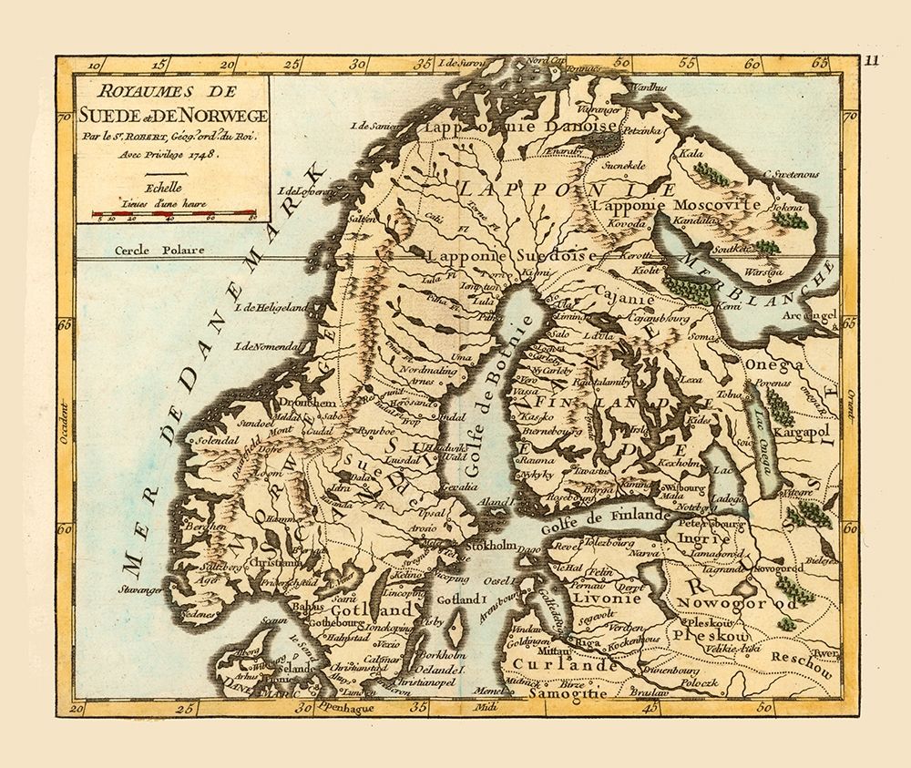 Sweden Norway - Robert 1748 art print by Robert for $57.95 CAD