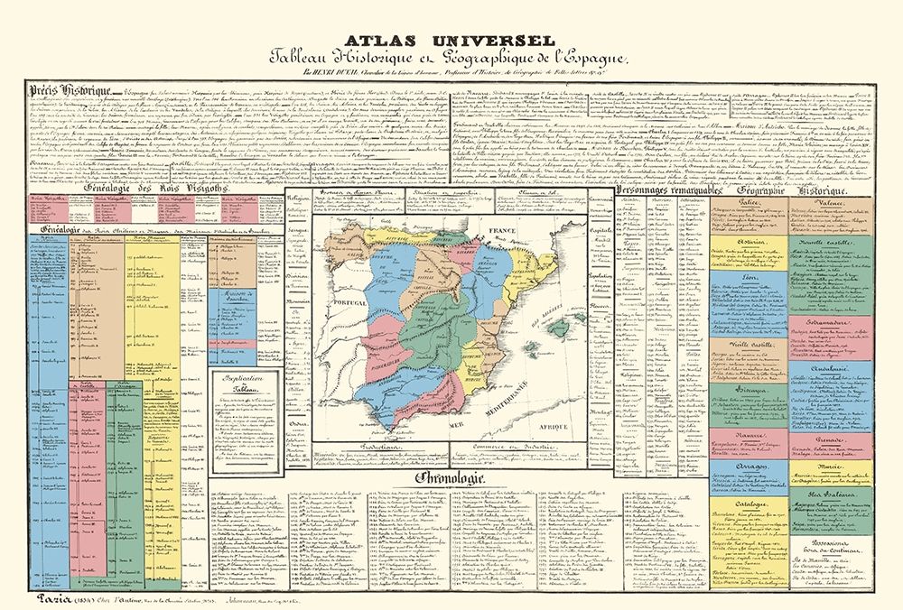 Spain Portugal - Johanneau 1831 art print by Johanneau for $57.95 CAD