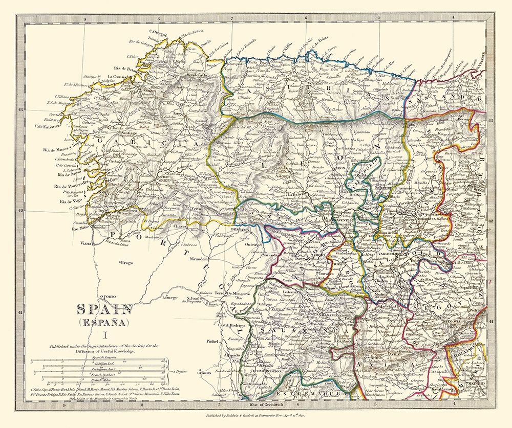 Spain 1 - Baldwin 1831 art print by Baldwin for $57.95 CAD
