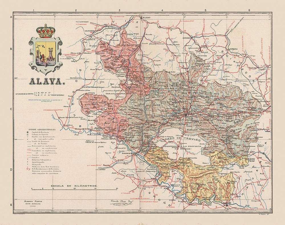 Alava Spain Europe - Martin 1900 art print by Martin for $57.95 CAD