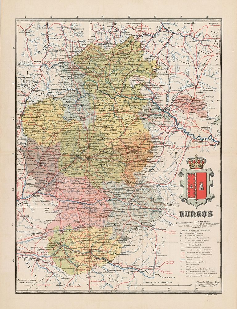 Burgos Spain Europe - Martin 1911 art print by Martin for $57.95 CAD