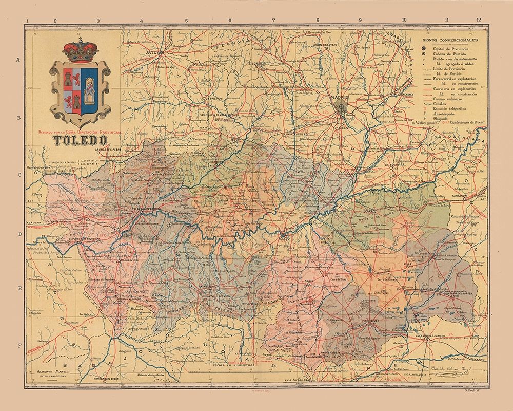 Toledo Spain Europe - Martin 1911 art print by Martin for $57.95 CAD