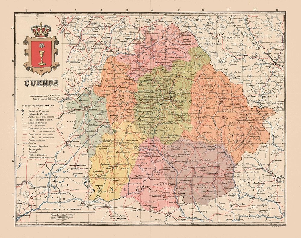 Cuenca Spain Europe - Martin 1911 art print by Martin for $57.95 CAD