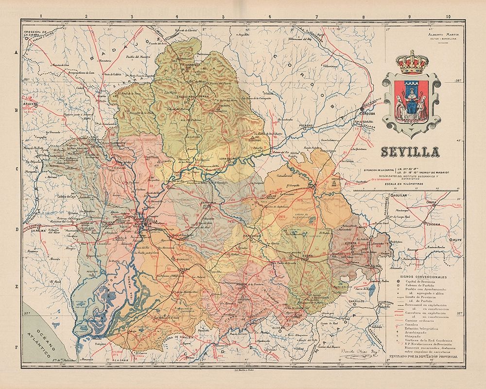 Seville Spain Europe - Martin 1911 art print by Martin for $57.95 CAD