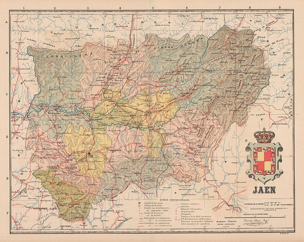 Jaen Spain Europe - Martin 1911 art print by Martin for $57.95 CAD