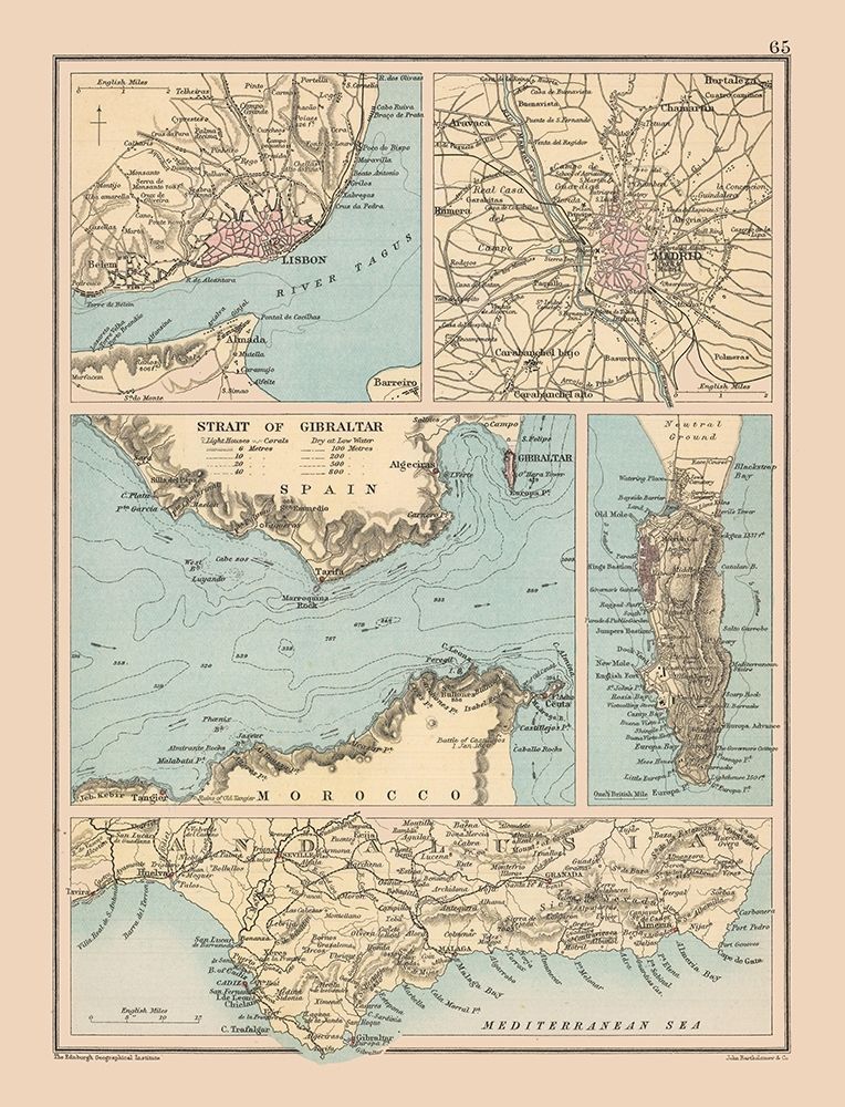 Spanish Cities Spain Portugal Europe art print by Bartholomew for $57.95 CAD