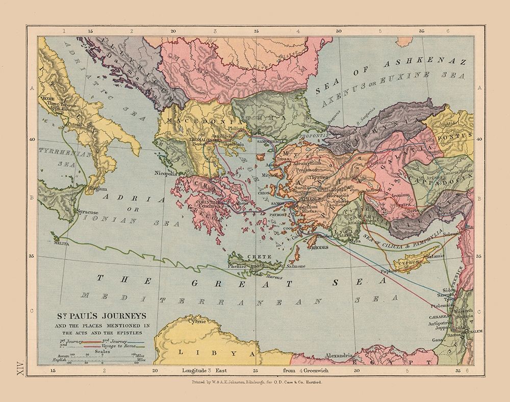 St Pauls Journeys Mediterranean - Case 1878 art print by Case for $57.95 CAD