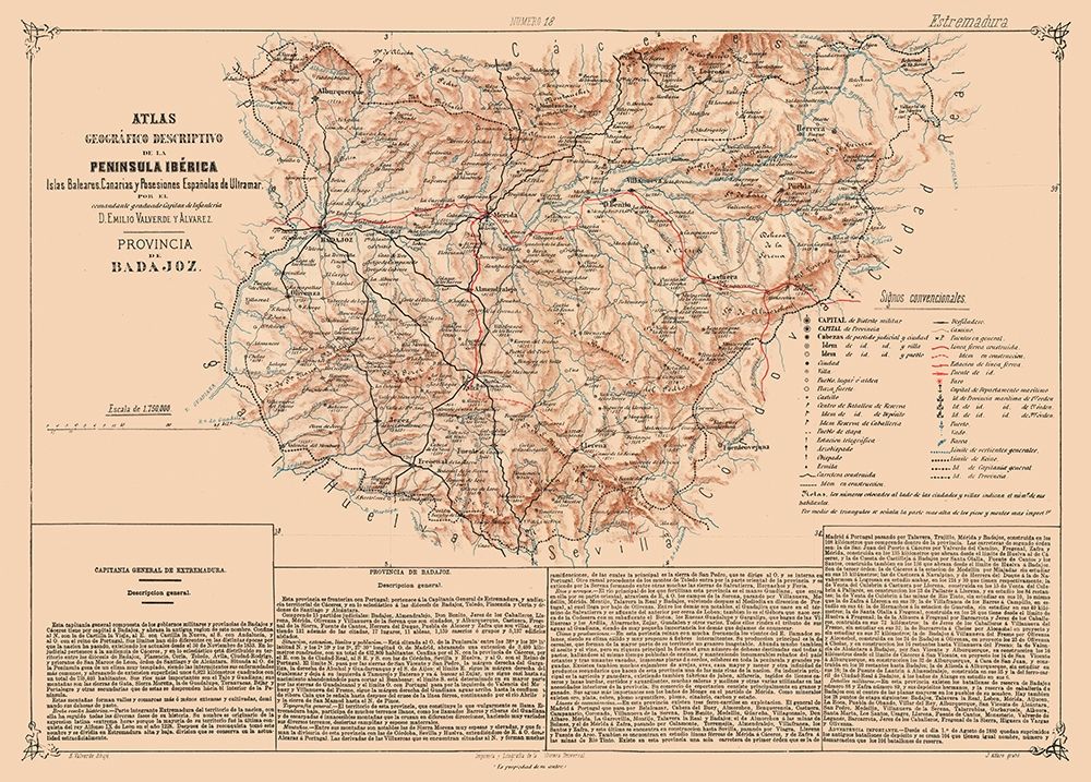Badajoz Province Spain - Valverde 1880 art print by Valverde for $57.95 CAD