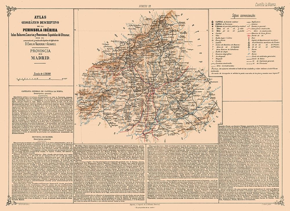 Madrid Province Spain - Valverde 1880 art print by Valverde for $57.95 CAD