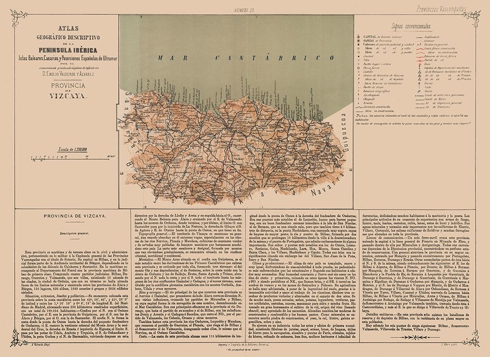 Biscay Province Spain - Valverde 1880 art print by Valverde for $57.95 CAD