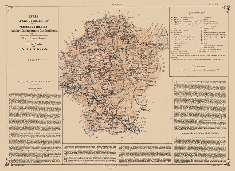 Navarre Province Spain - Valverde 1880 art print by Valverde for $57.95 CAD