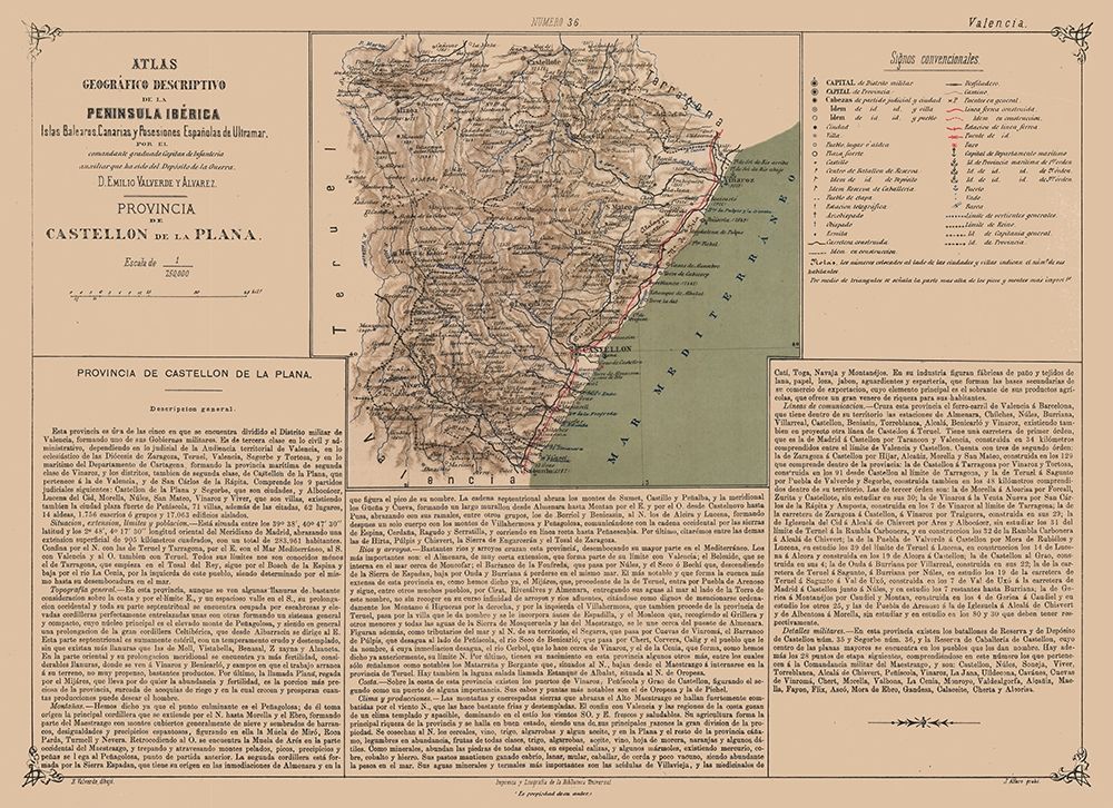 Castellon de la Plana Province Spain art print by Valverde for $57.95 CAD