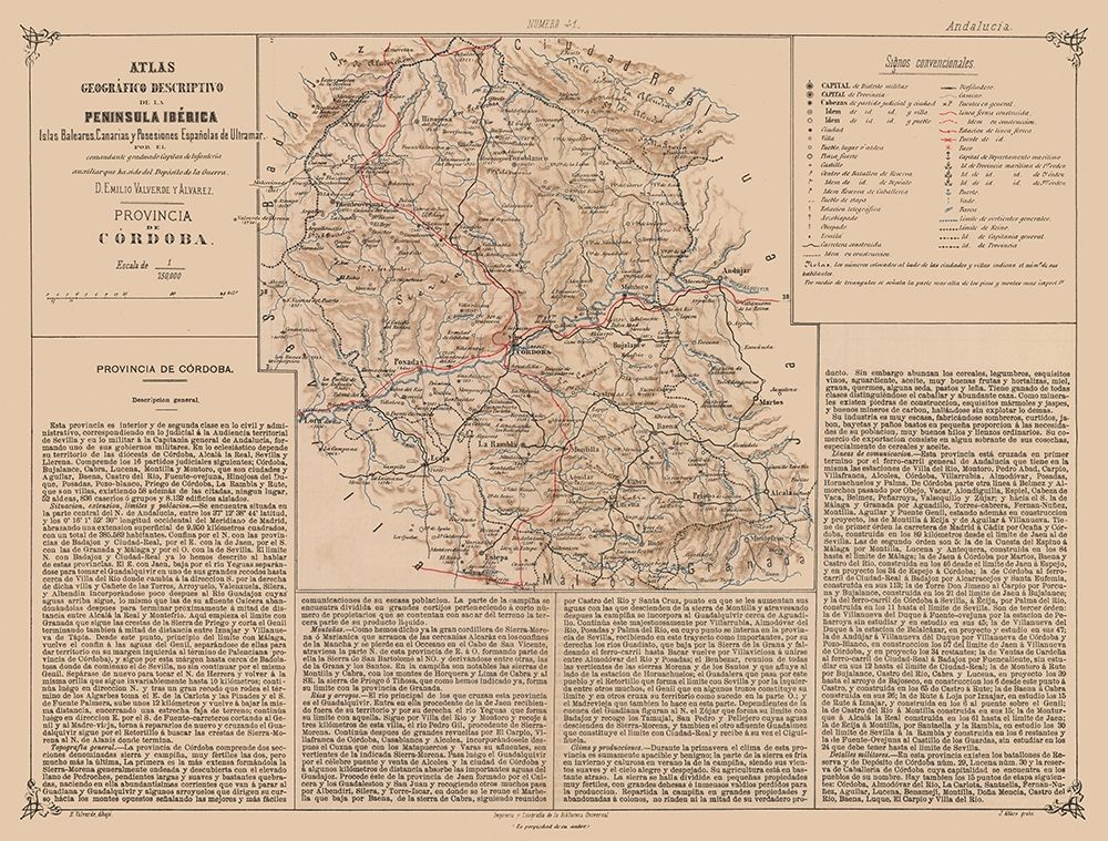 Cordova Province Spain - Valverde 1880 art print by Valverde for $57.95 CAD