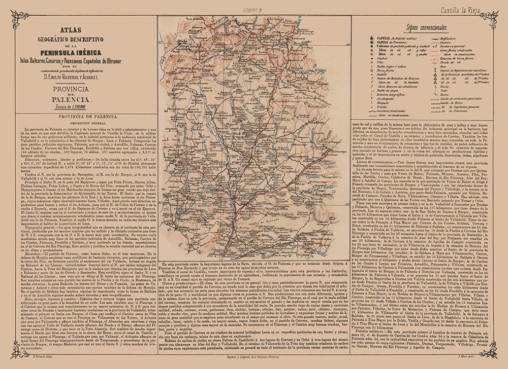 Palencia Province Spain - Valverde 1880 art print by Valverde for $57.95 CAD
