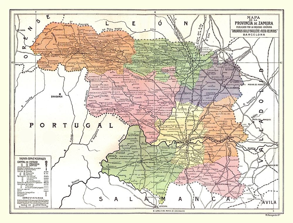 Zamora Province Spain - Pompido 1913 art print by Pompido for $57.95 CAD