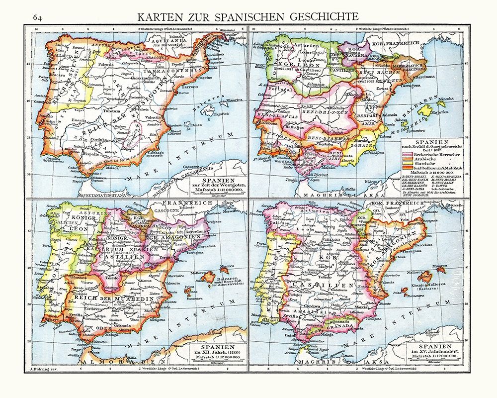 History Spain - Droysen 1886 art print by Droysen for $57.95 CAD