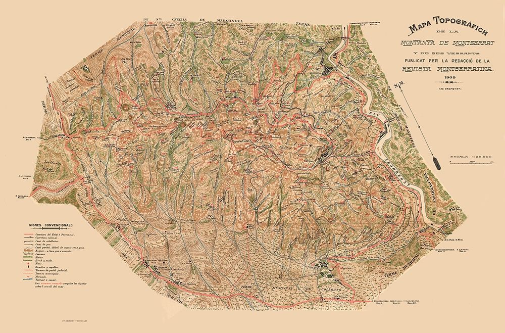 Montserrat Spain - 1920 art print by Unknown for $57.95 CAD
