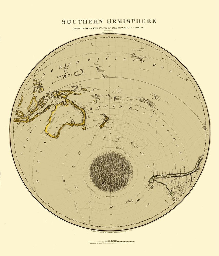 South Pole - Thomson 1816 art print by Thomson for $57.95 CAD