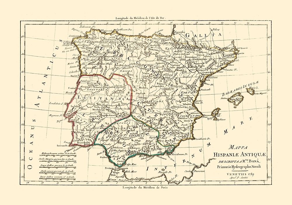 Spain Ancient - Santini 1794 art print by Santini for $57.95 CAD