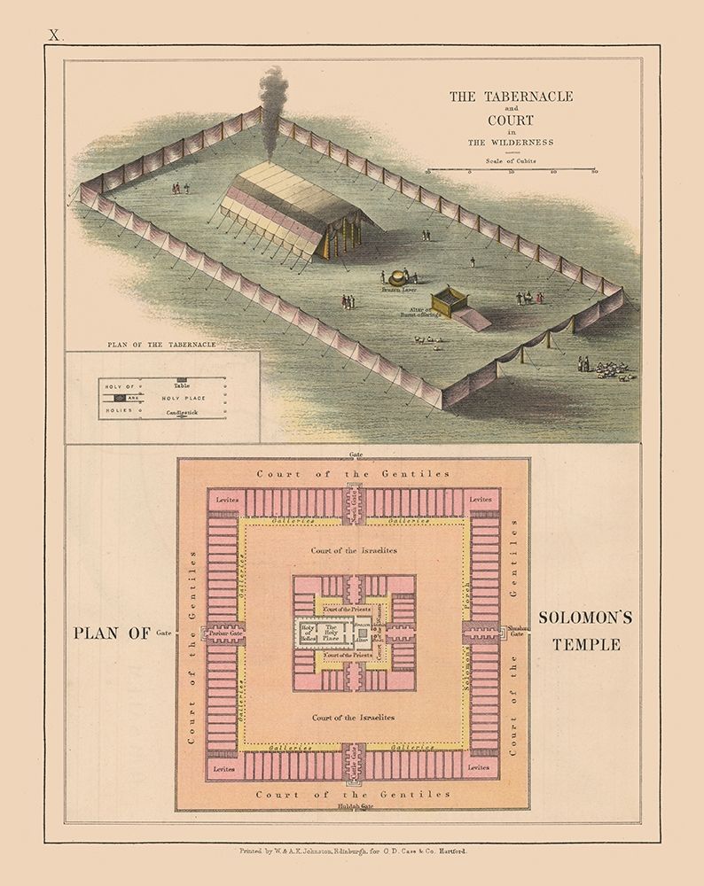 Solomons Temple Court Israel - Case 1878 art print by Case for $57.95 CAD