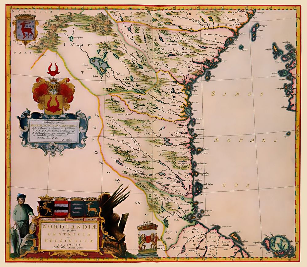 Sweden - Blaeu 1662 art print by Blaeu for $57.95 CAD