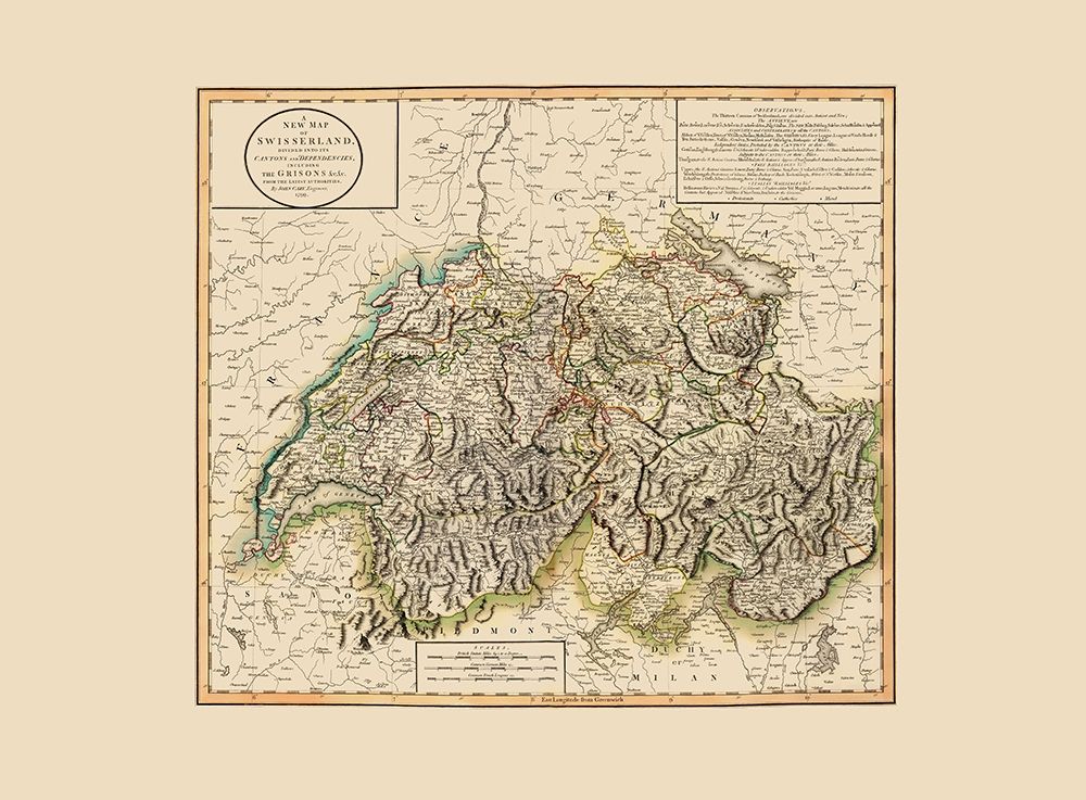 Switzerland - Cary 1799 art print by Cary for $57.95 CAD