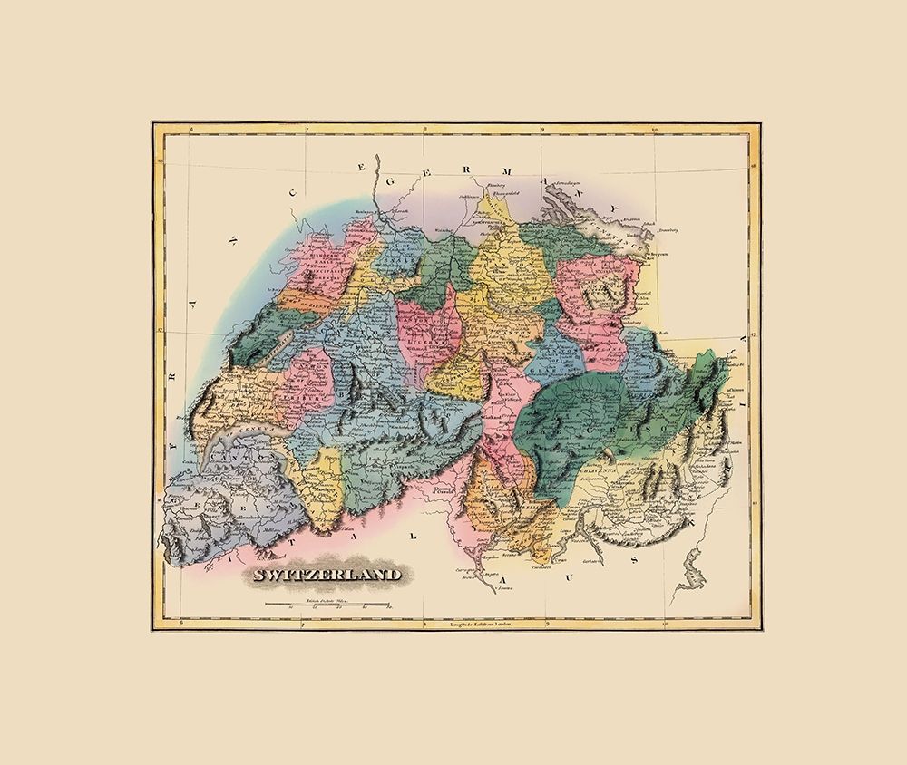 Switzerland - Lucas 1823 art print by Lucas for $57.95 CAD