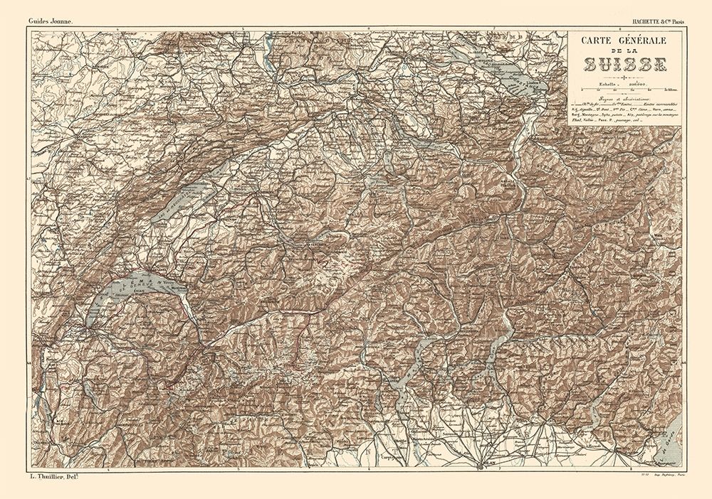 Switzerland - Swiss Guide 1917 art print by Swiss Guide for $57.95 CAD