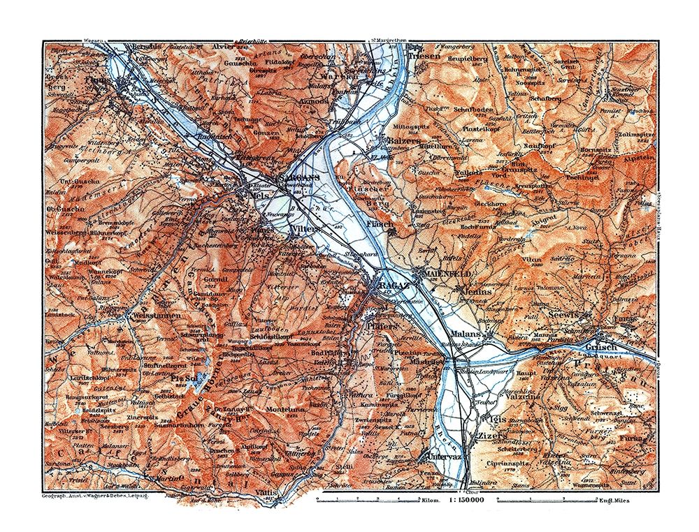 Eastern Switzerland - Baedeker 1921 art print by Baedeker for $57.95 CAD