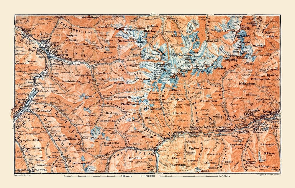 Eastern Switzerland - Baedeker 1921 art print by Baedeker for $57.95 CAD