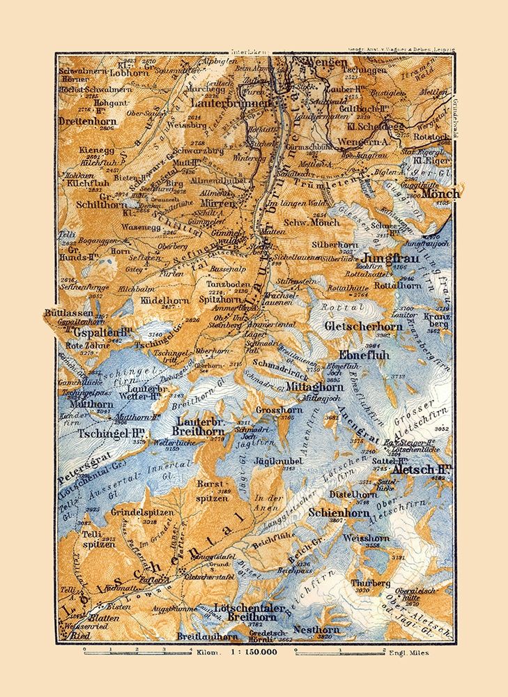 Switzerland - Baedeker 1921 art print by Baedeker for $57.95 CAD